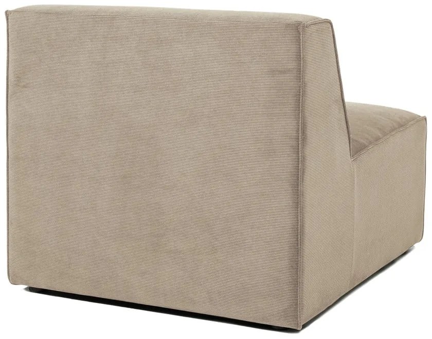 Modulo divano in velluto a coste beige (parte centrale) Sting - Scandic