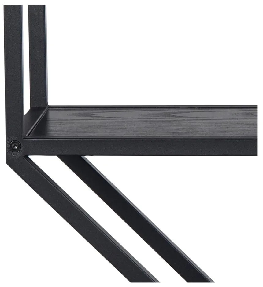 Scaffale metallico a castello nero Seaford - Actona
