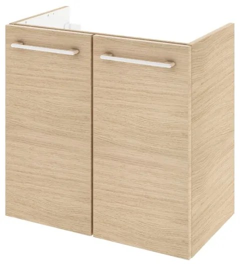 Mobile da bagno sotto lavabo Remix effetto legno opaco L 60 x H 57.7 x P 33 cm 2 ante, lavabo non incluso