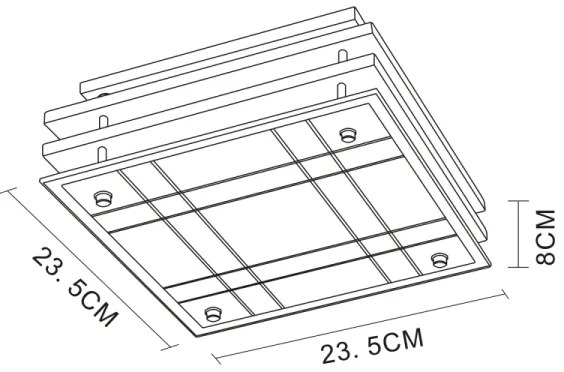 Globo 48089 - Plafoniera 1xE27/60W