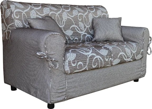 Divano 2 posti in tessuto sfoderabile 150 cm PANAMA Marrone/Beige