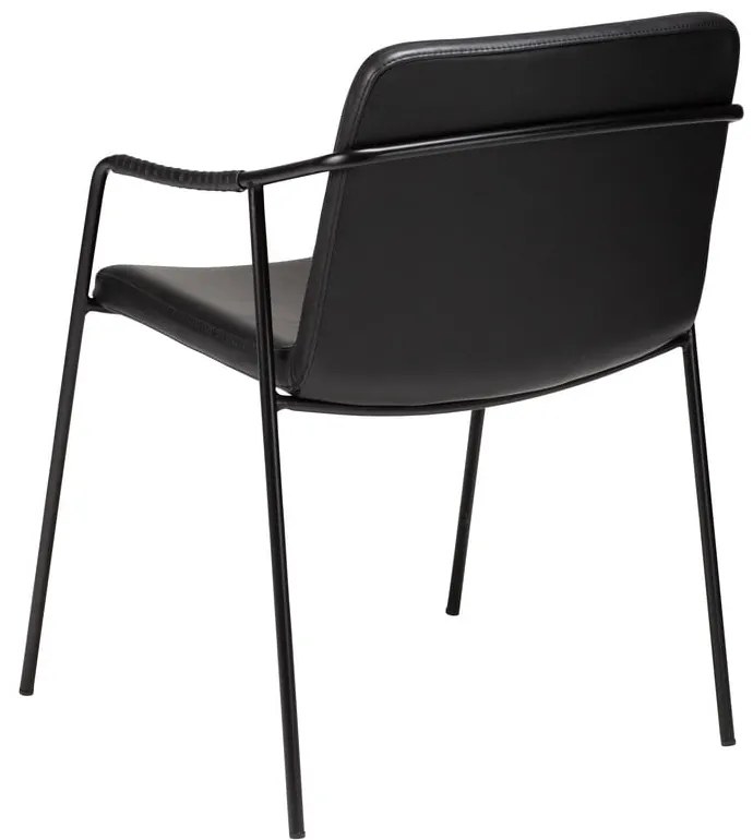 Sedia da pranzo in similpelle nera Boto - DAN-FORM Denmark