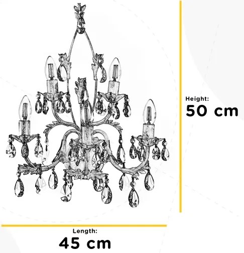 ONLI - Applique TERESA 5xE14/6W/230V bronzo