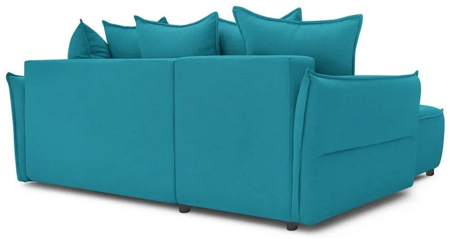 Divano letto angolare turchese (angolo sinistro) Leon - Bobochic Paris
