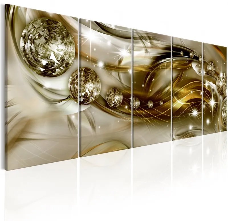 Quadro Crystal Balls  Colore Beige, Dimensioni e Misure 200x80