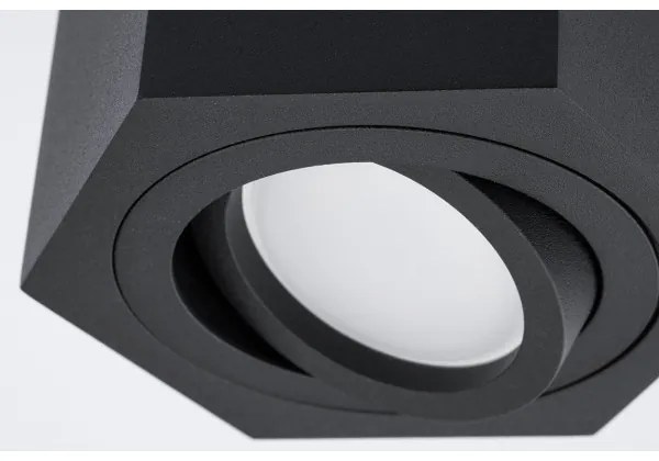 Plafoniera ARENO 1xGU10/30W/230V nera