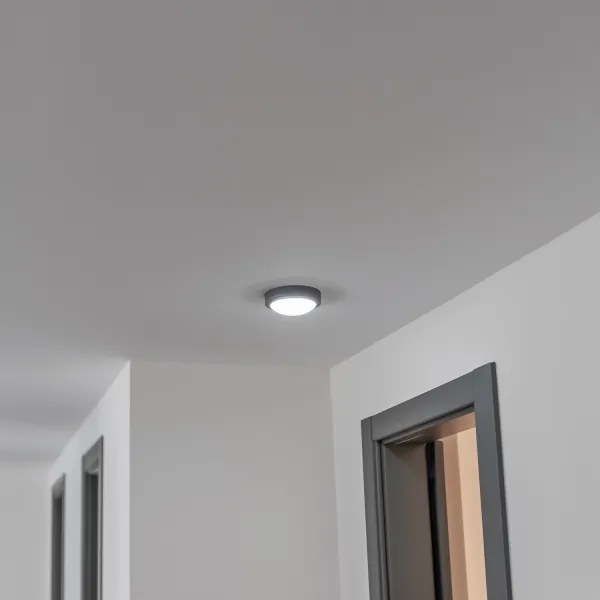 Brilagi - Plafoniera LED da esterno LED/13W/230V diametro 17 cm IP54 antracite