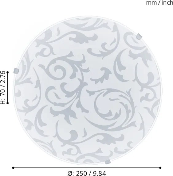 Eglo 32606 - Plafoniera LED MARS LED/11W/230V Ø 25 cm