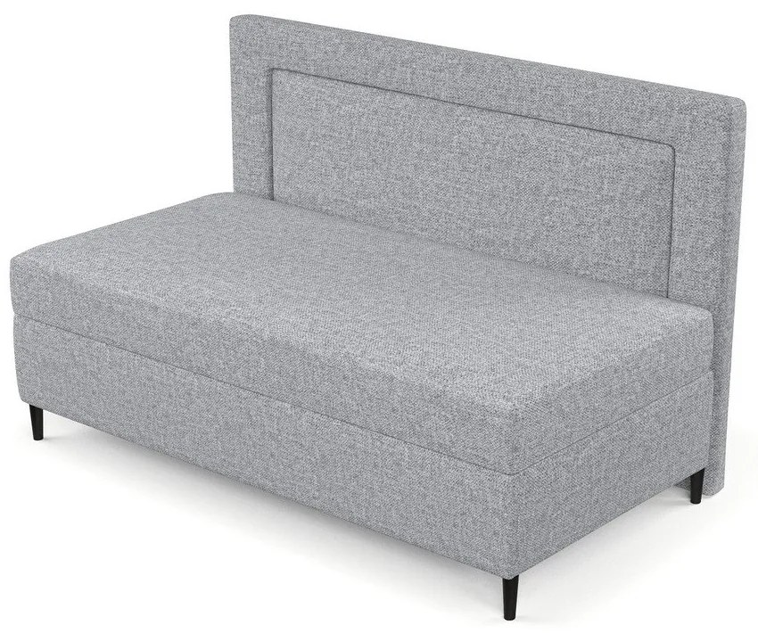 Letto singolo imbottito grigio 100x200 cm Alba - Maison de Rêve