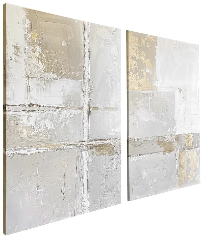 Set di quadri con elementi dipinti a mano 2 pz 50x70 cm Sail – Styler