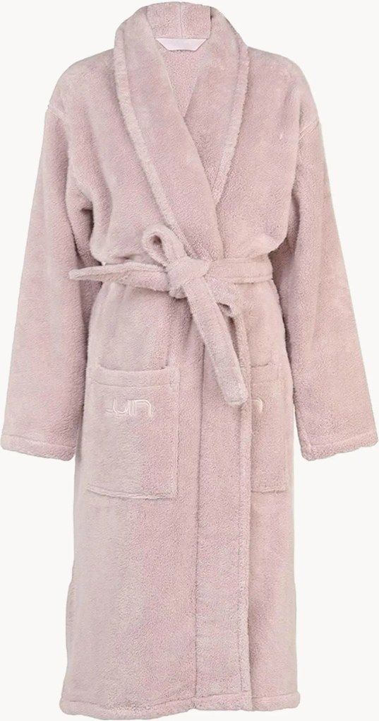 Accappatoio unisex in cotone con colletto a scialle Basic