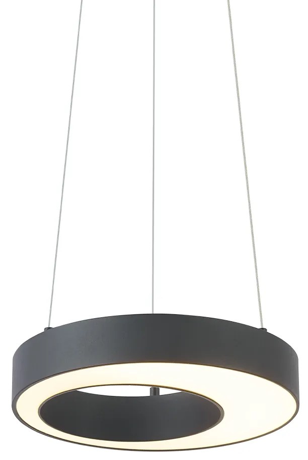 Lampada a sospensione moderna nera 35 cm dimmerabile a 3 livelli - Organici