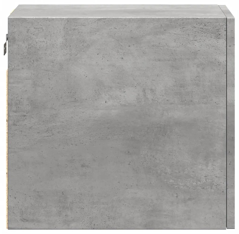 Mobile a parete grigio cemento 30x42,5x40 cm legno multistrato