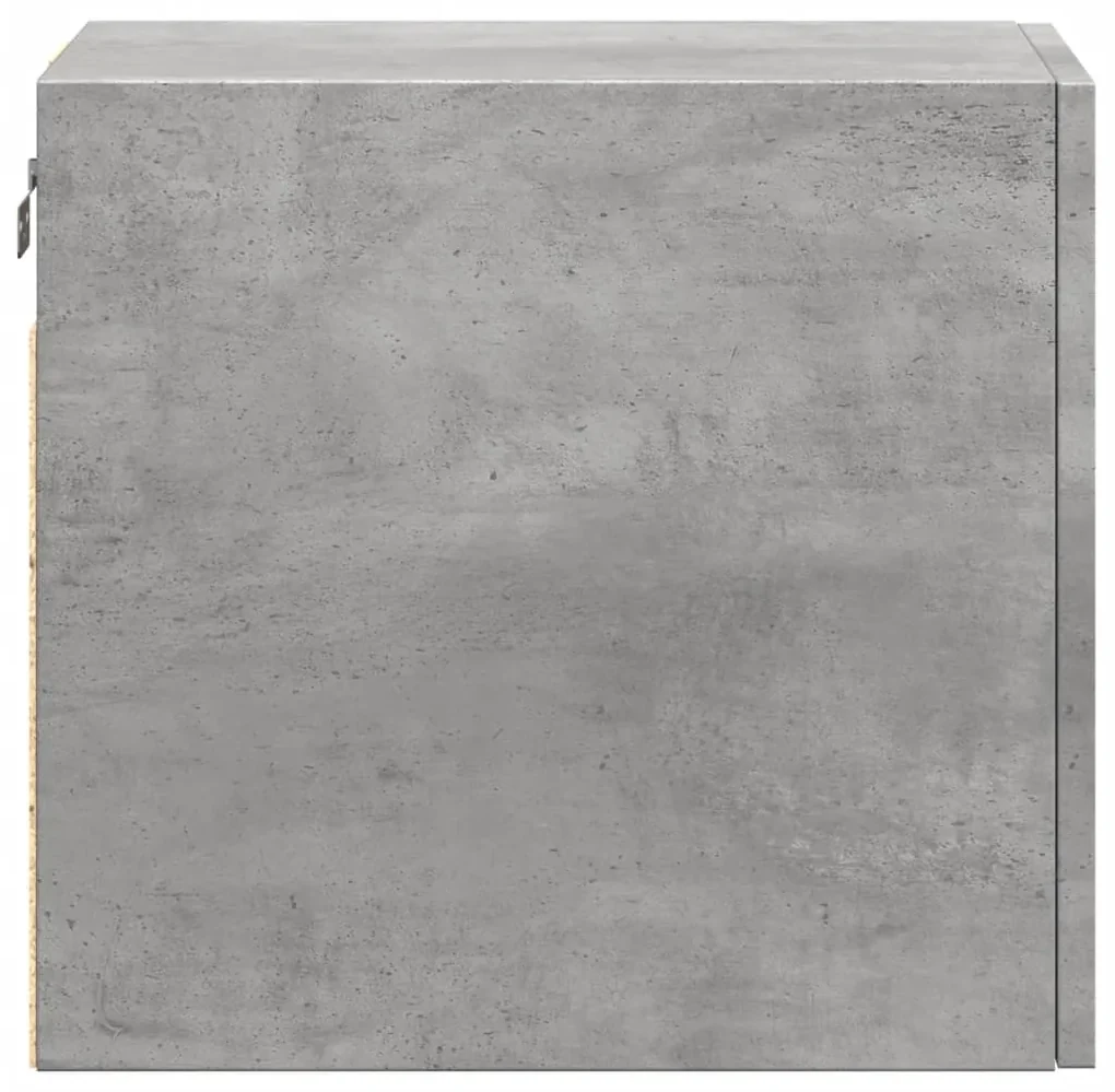 Mobile a parete grigio cemento 30x42,5x40 cm legno multistrato