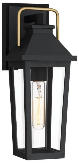 Quoizel QZ-BUCKLEY-S-MBK - Applique da esterno S BUCKLEY 1xE27/40W/230V IP44