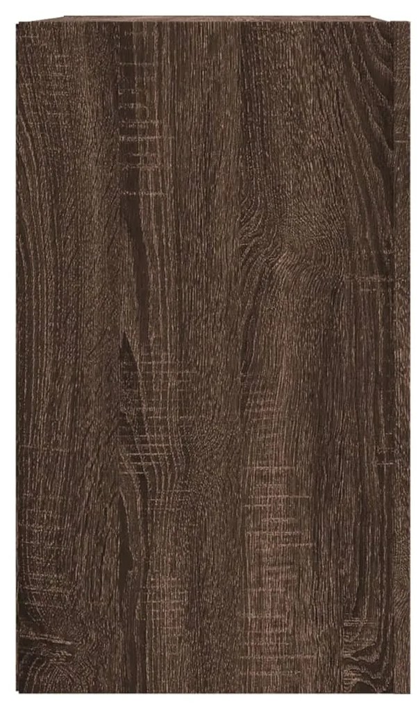 Armadietto a muro rovere marrone 75x35x60 cm in truciolato