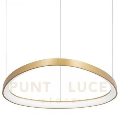 Gemini sospensione led 47 w on-off 5100 lm 3000 k ottone  61cm