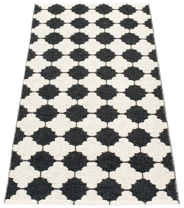 Passatoia da interno/esterno bianca e nera 70x150 cm Marre Black Coral – Pappelina