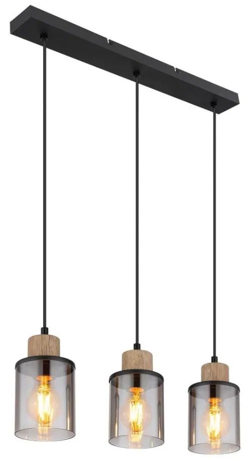 Globo 15707-3H - Lampadario a sospensione con filo REID 3xE27/15W/230V