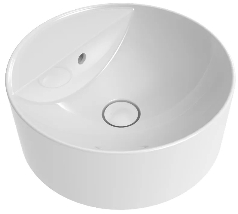 Flaminia Twin Set Slim TW42A Lavabo cm 42 da appoggio monoforo in ceramica bianco