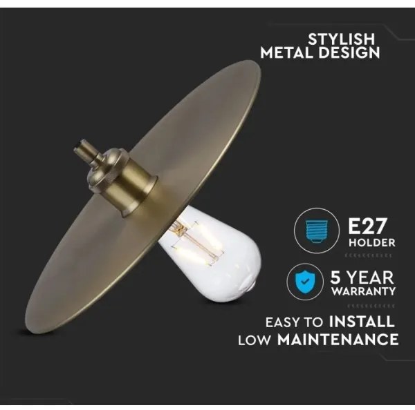 Lampadario a sospensione con filo 1xE27/60W/230V