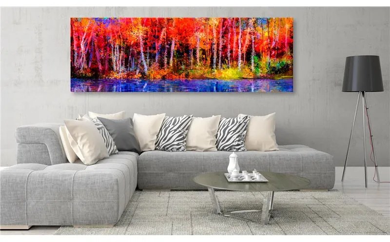 Quadro  Colorful Autumn Trees  Colore colorful, Dimensioni e Misure 150x50