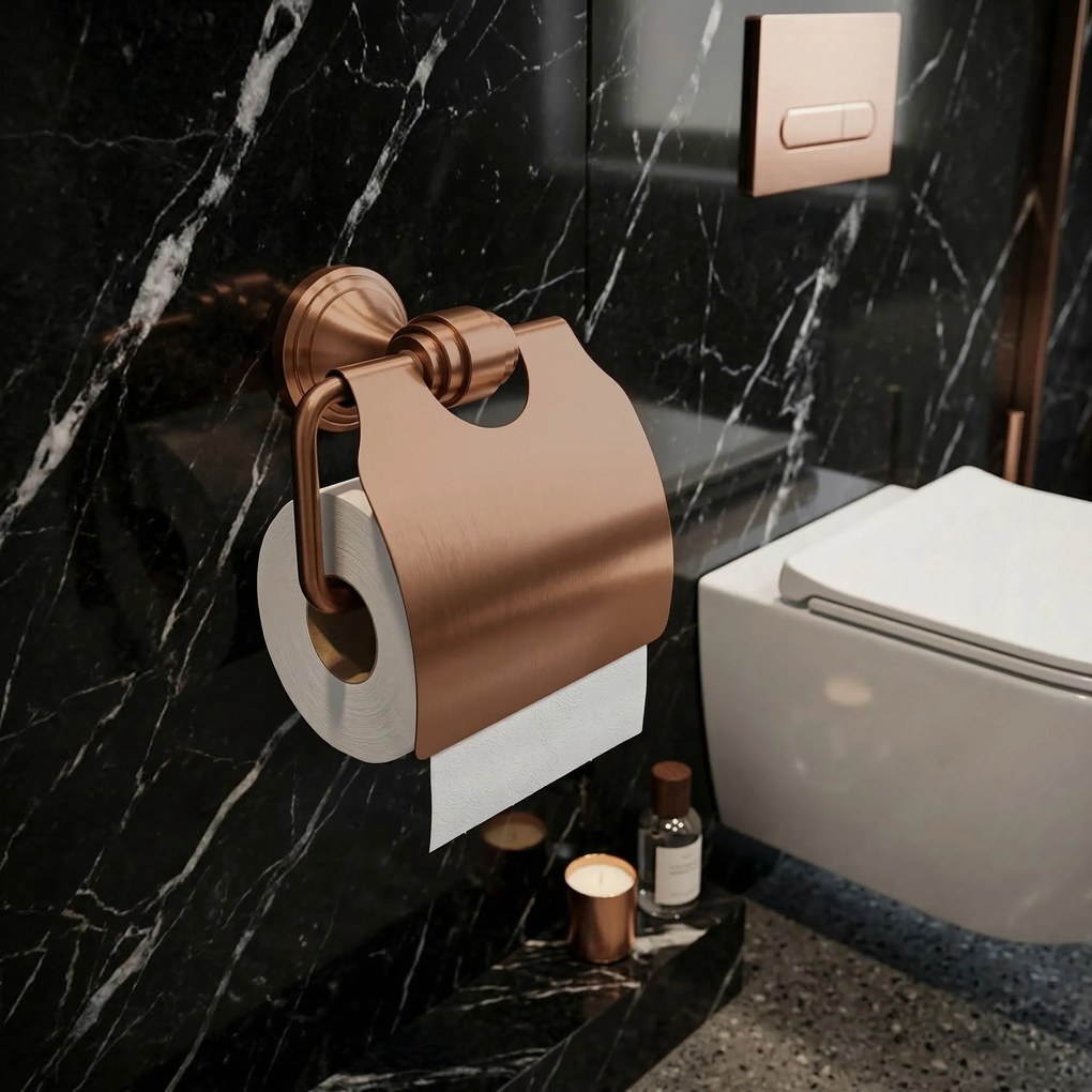 Portarotolo carta igienica 16101 Aristo Rame spazzolato