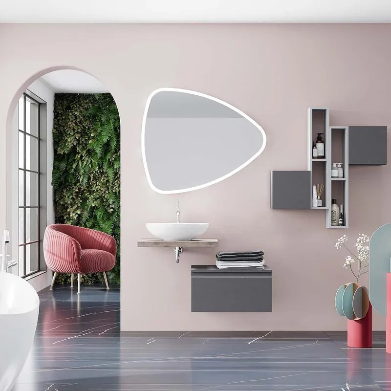 Cassetti in truciolare L 60 x L 46 cm lino Ofset