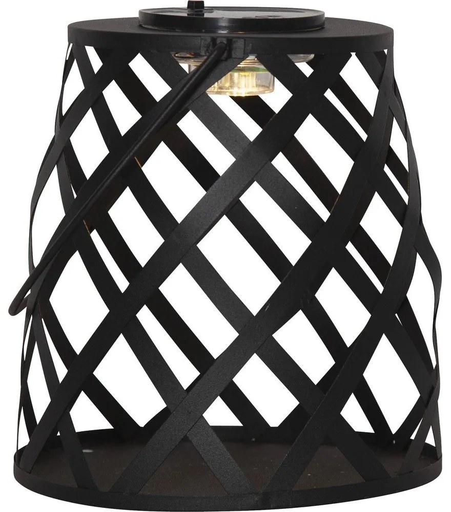 Lanterna LED nera, altezza 20 cm Calabria - Star Trading