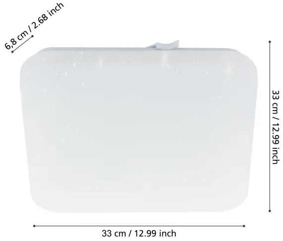 Eglo 900364 - Plafoniera LED da bagno FRANIA LED/14,6W/230V IP44