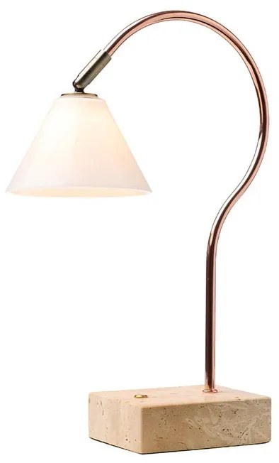 Question Portable Lampada da Tavolo Rame Antique/Ottone Opale - Halo Design