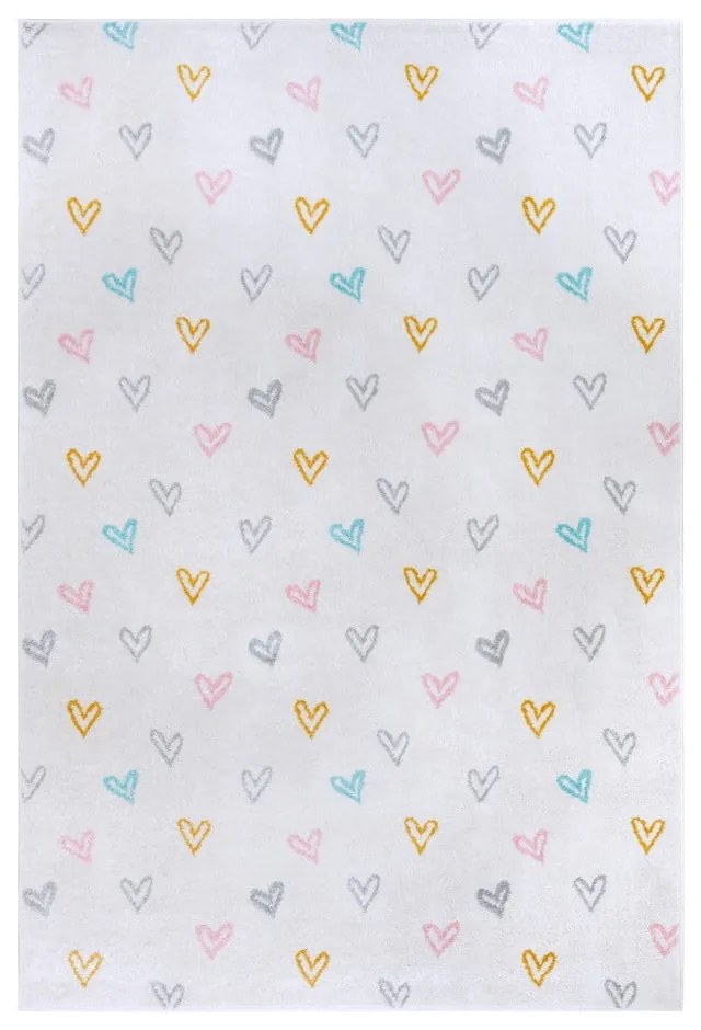 Tappeto bianco per bambini 160x235 cm Hearts - Hanse Home