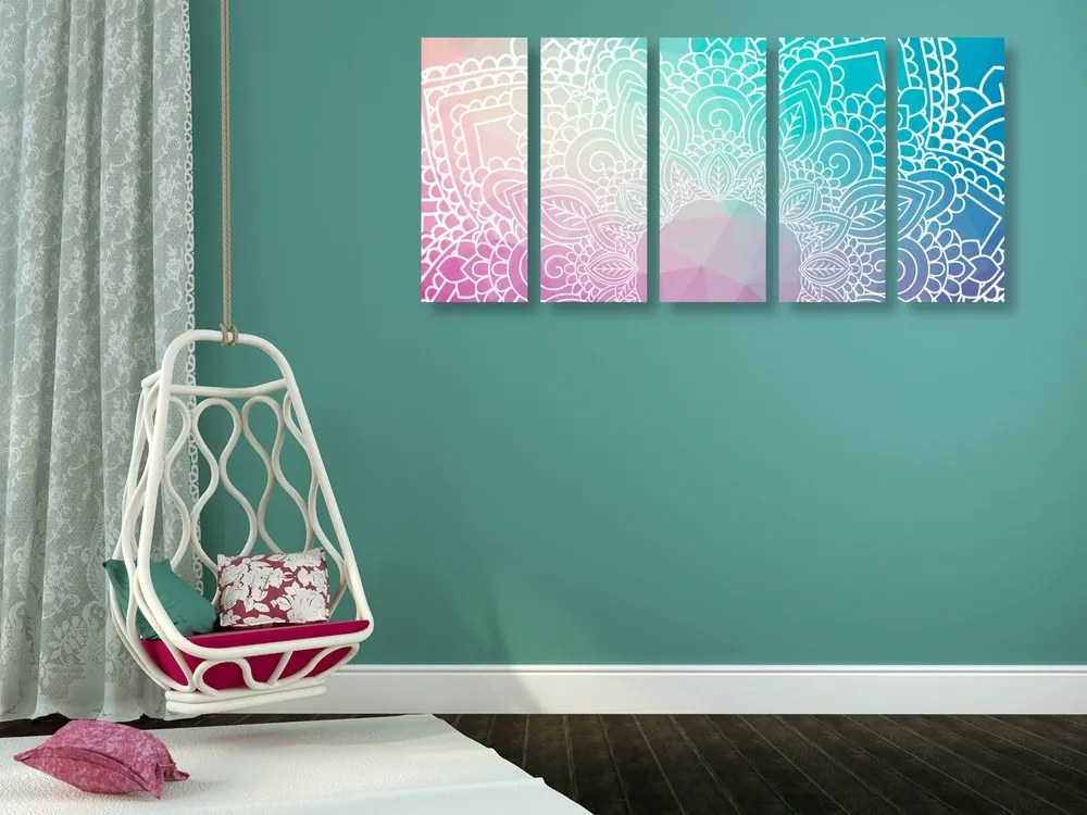 Quadri 5 pezzi – Elementi di Mandala