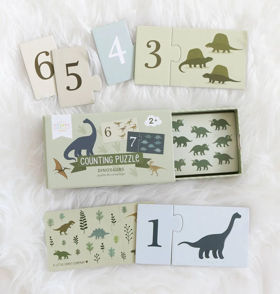 A Little Lovely Company - puzzle di numeri - dinosauri