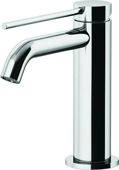 Rubinetto per lavabo a canna bassa getto laminare cristallino Circle two cromo lucido GATTONI RUBINETTERIA