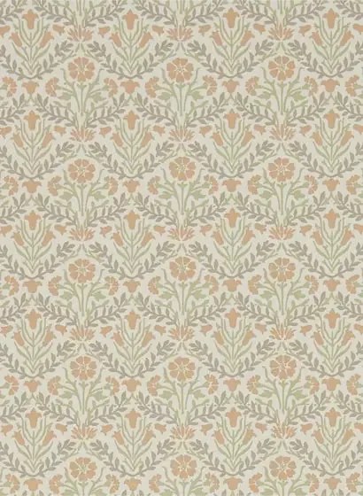 Morris & Co Carta da parati Morris Bellflowers - Saffron/ Olive
