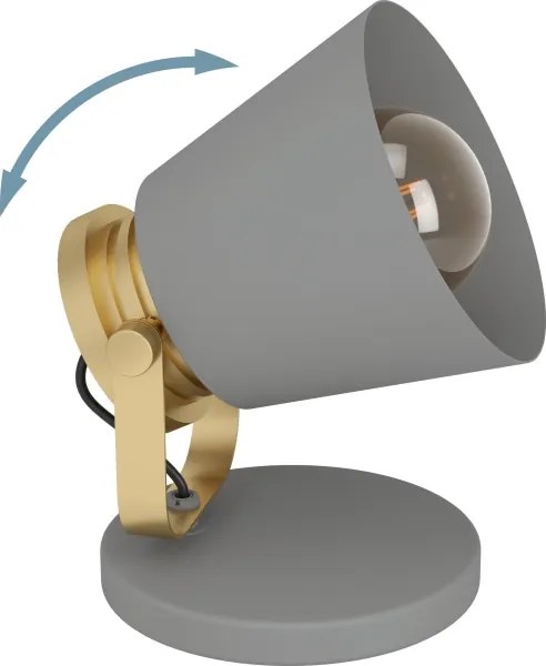 Eglo 43841 - Lampada da tavolo TWICKEN 1xE27/28W/230V