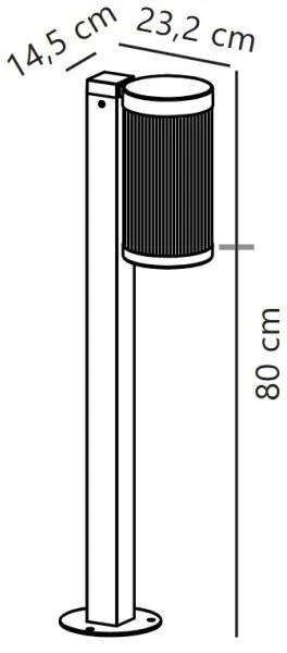 Nordlux - Lampada da esterno COUPAR 1xE27/25W/230V IP54 bianco