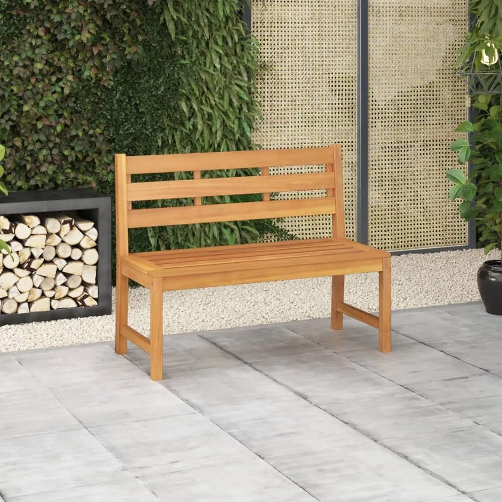 Panchina da giardino 114 cm in legno massello di teak