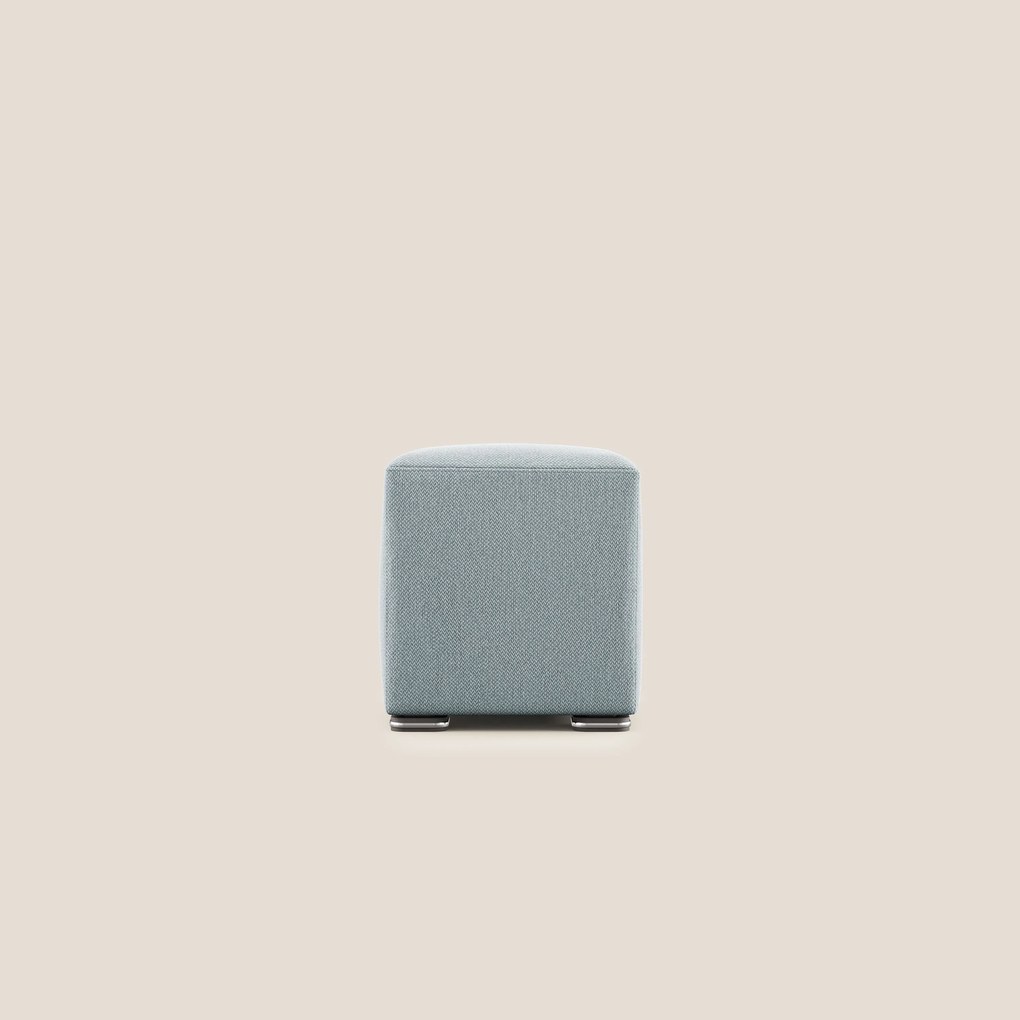 Cube pouf in tessuto morbido smacchiabile T05