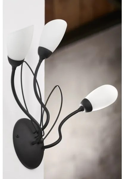 Jupiter 2059 - Lampada da parete GLORIOSA 3xG9/14W/230V nera