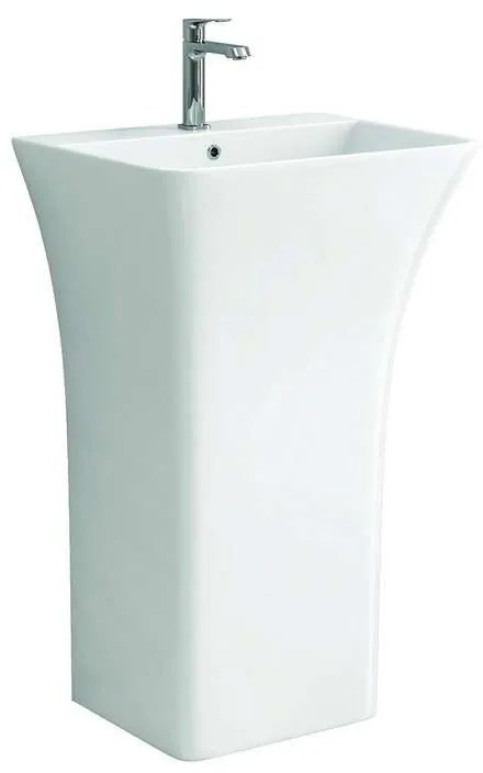 Kamalu - lavabo monoblocco a terra in ceramica modello litos-a2500