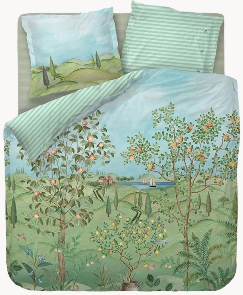 Set di biancheria da letto in percalle di cotone La Campagna