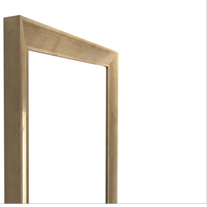 Specchio da parete con cornice marrone, 47 x 147 cm Paris - Styler