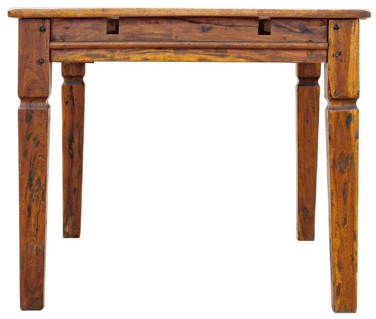 Tavolo CHATEAUX in legno di acacia con finitura rustica, allungabile 120 x 90 cm – 200 x 90 cm
