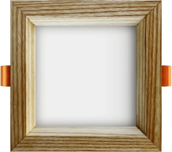 APLED - Lampada LED SQUARE WOODLINE LED/6W/230V 3000K 12x12 cm cenere legno solido