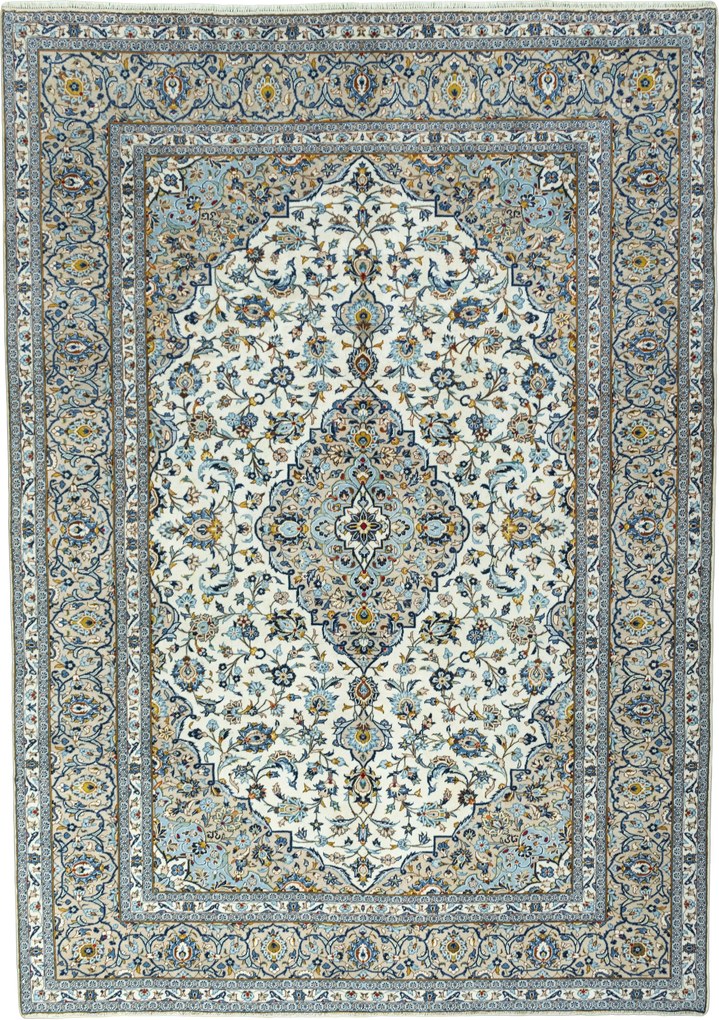 Kashan Tappeto persiano 250x350 Beige (Iran) Annodato A Mano