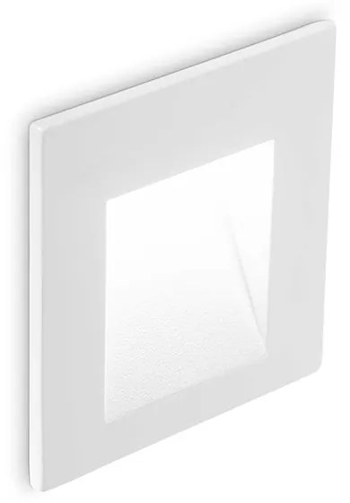 Corpo Luce Incasso Alluminio Bianco Led 2W 3000K Luce Calda