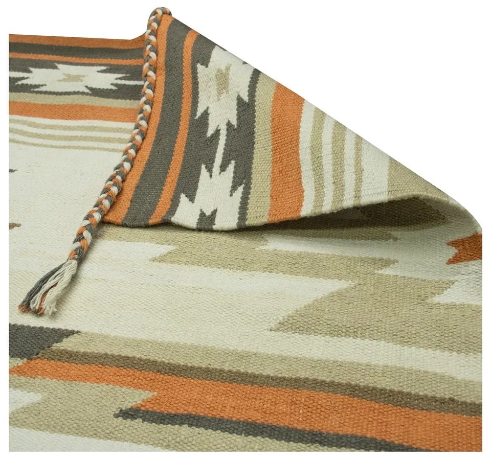 Tappeto reversibile per esterni in plastica riciclata , 90 x 150 cm Aztec - Green Decore