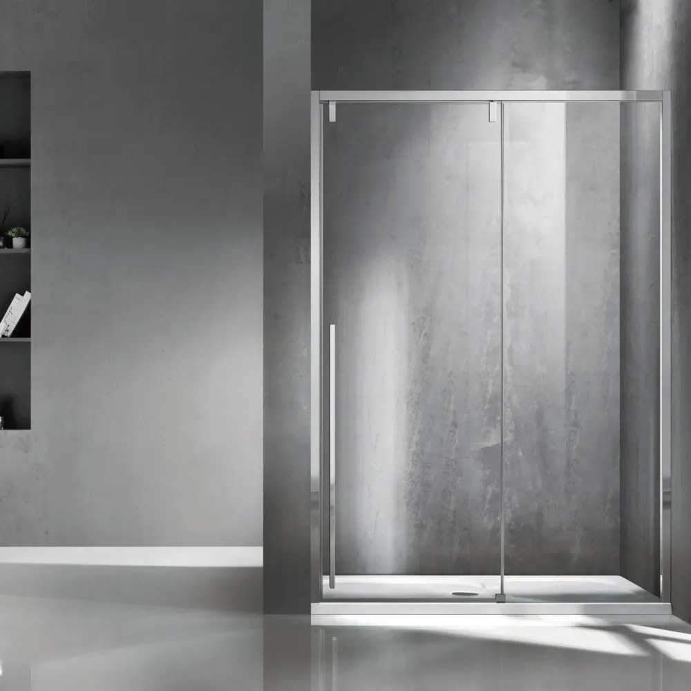 Porta doccia 130cm scorrevole vetro 8mm altezza 200h | KSA4000 - KAMALU